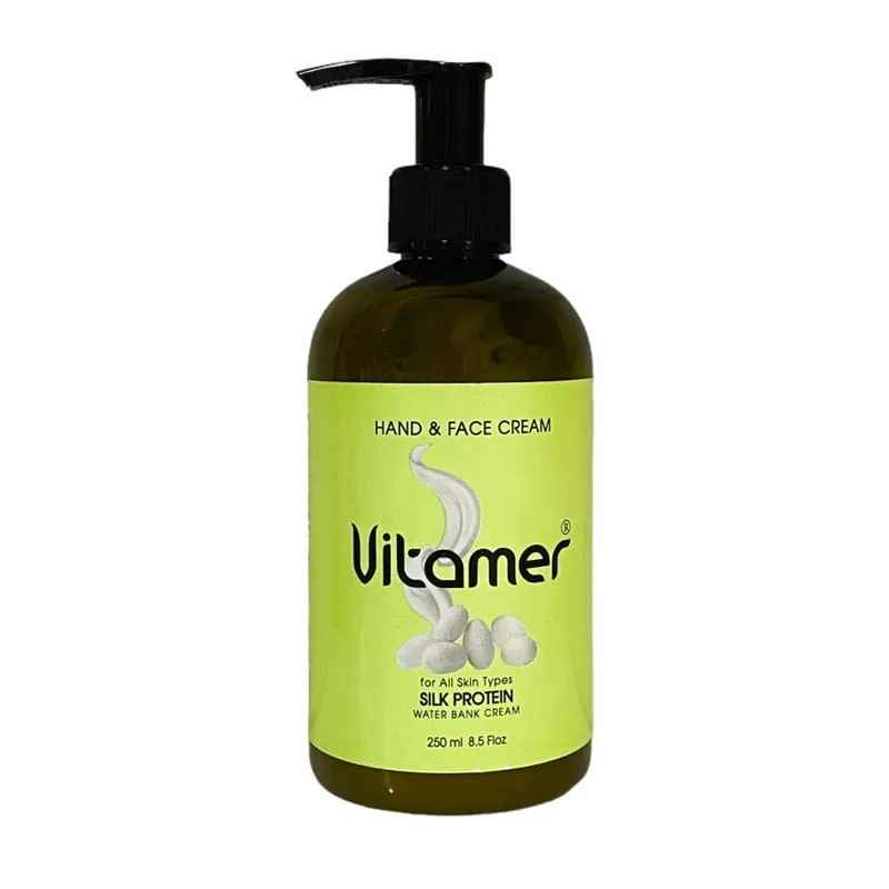vitamer کرم آبرسان پمپی 250 میل - VIP- حاوی پروتیین ابریشم